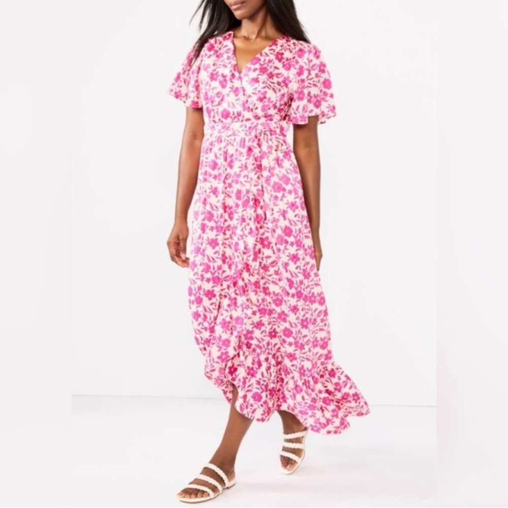 Draper James Pink Floral Maxi Dress